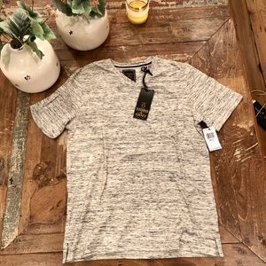 Third & Army Heather Gray V Neck Tee